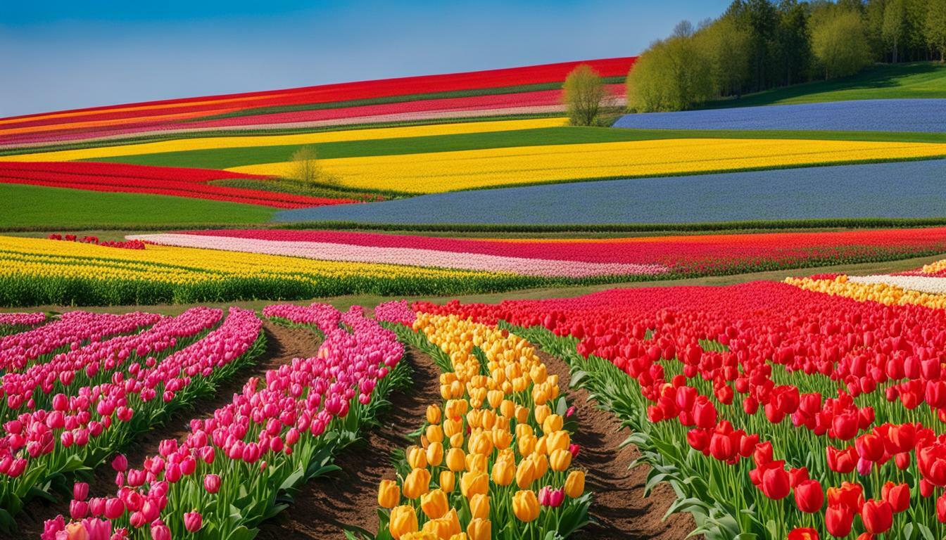 Champs de Tulipe France