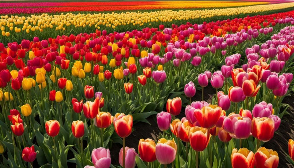 Champs de tulipes en France