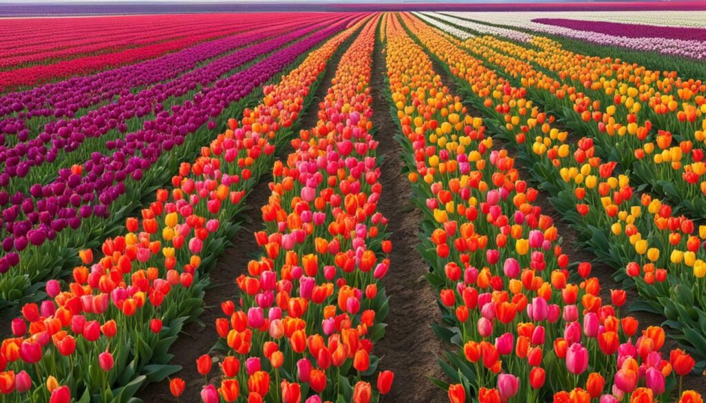 Champs de tulipes en Provence