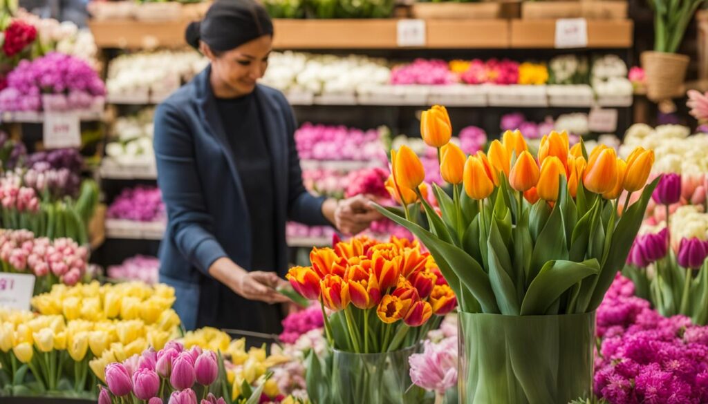 Combien coûte une tulipe?