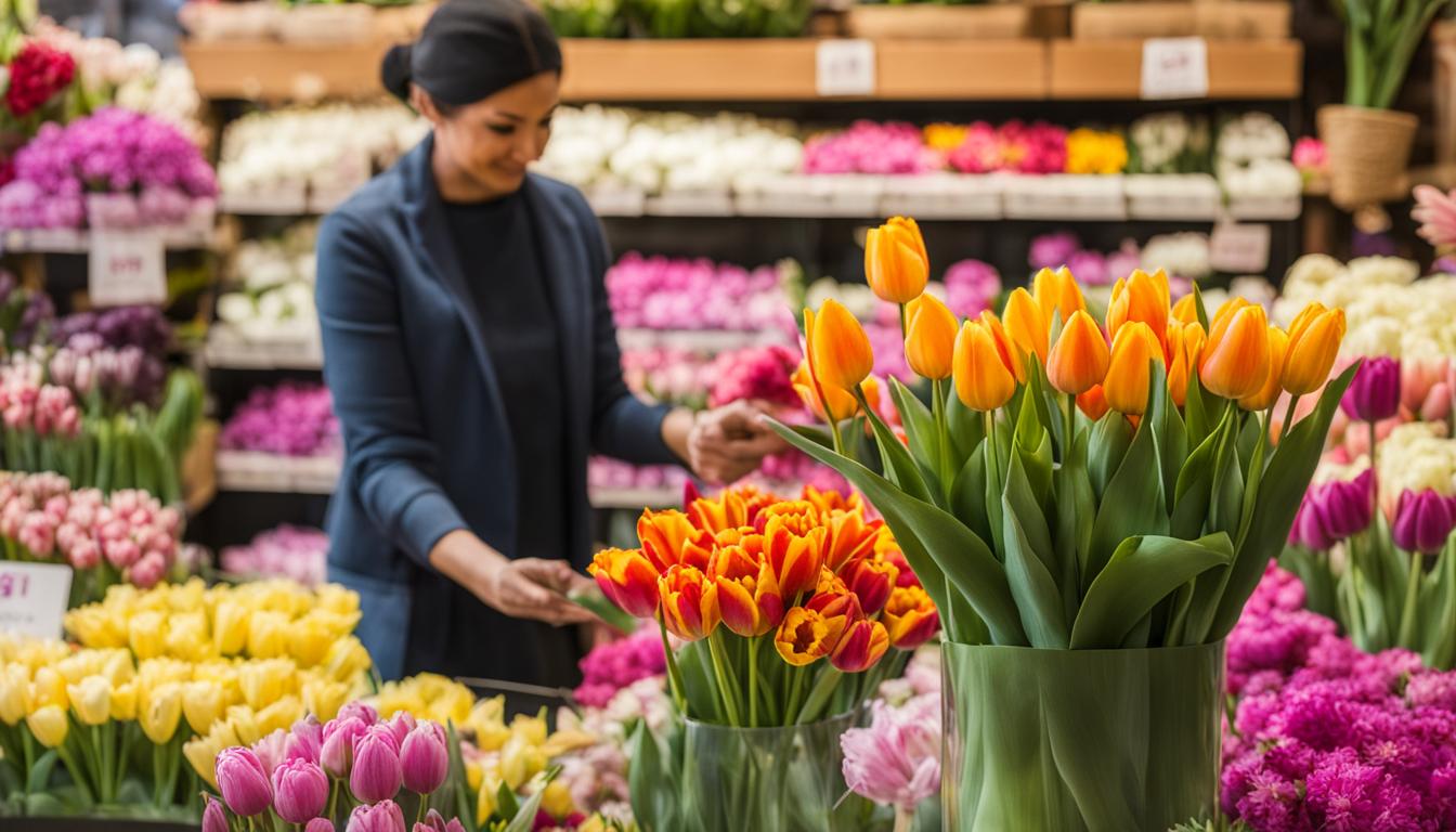 Combien coûte une tulipe?
