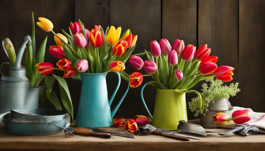 Conseils pour entretenir un bouquet de tulipes