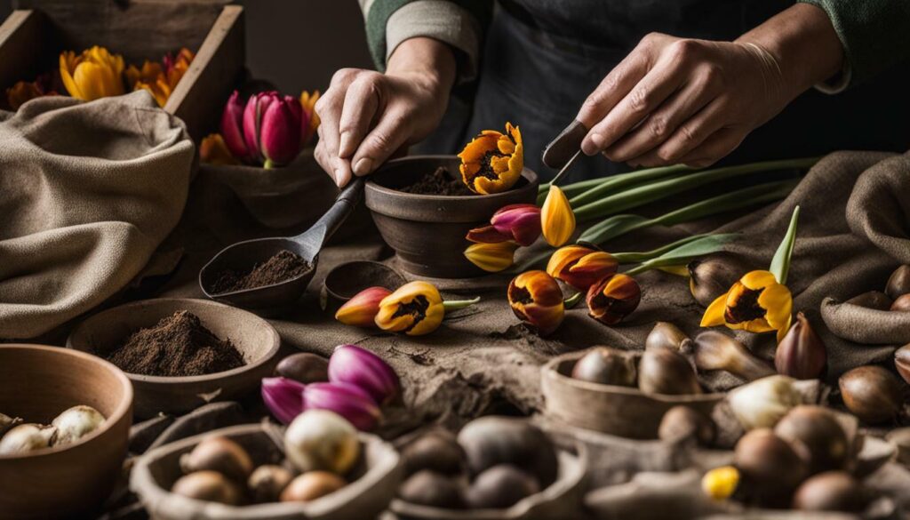 Conservation des bulbes de tulipes