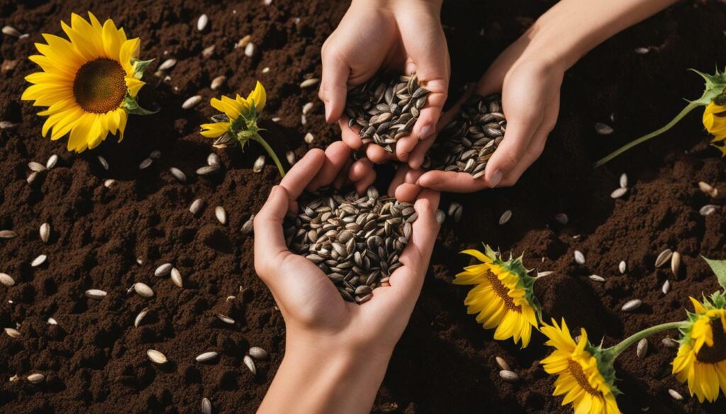 Sowing Sunflower Seeds