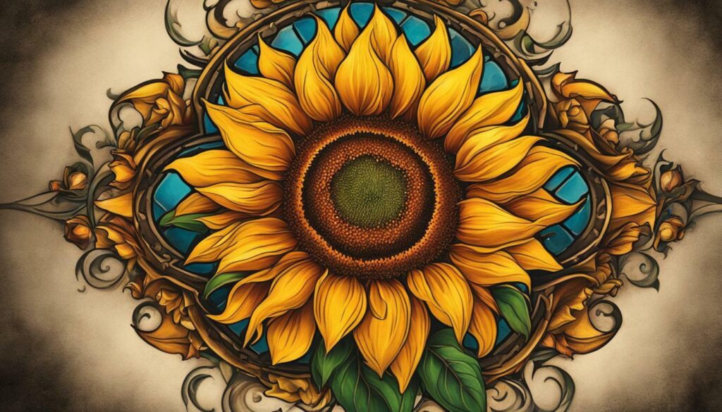 Sunflower tattoo