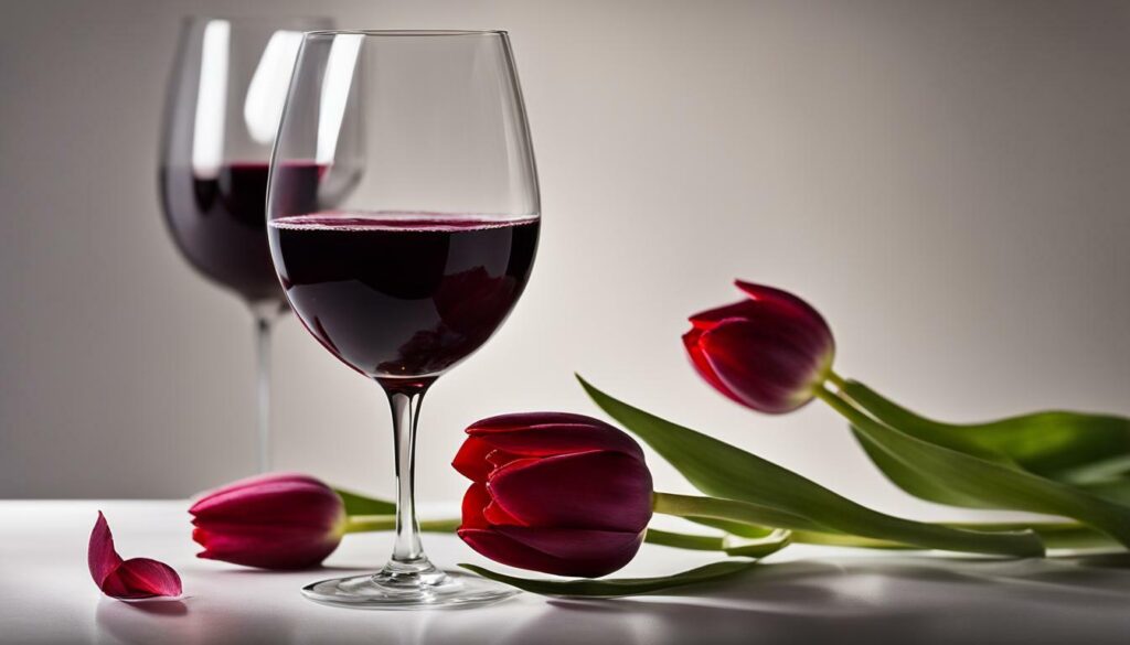 Tulipe Rouge en vin