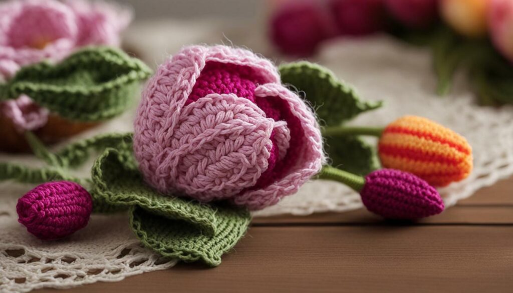 Tulipe au crochet