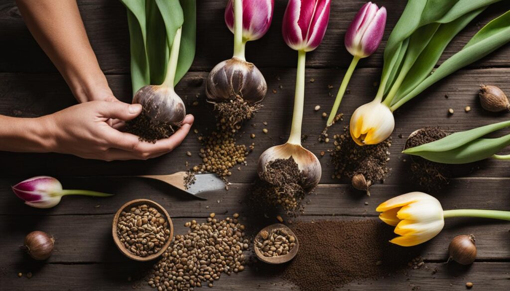 Tulipe graine ou bulbe?