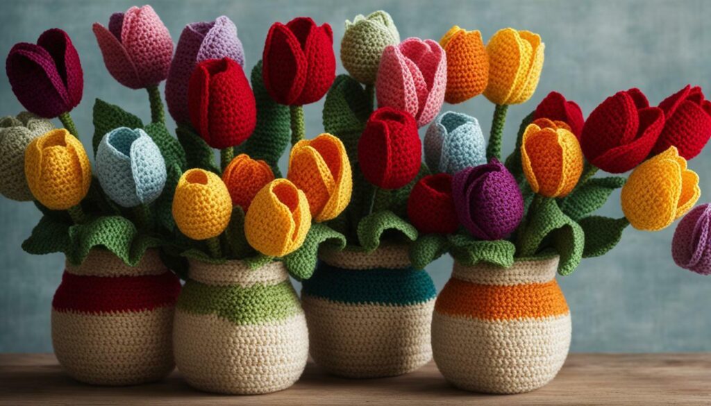 Tulipes au crochet