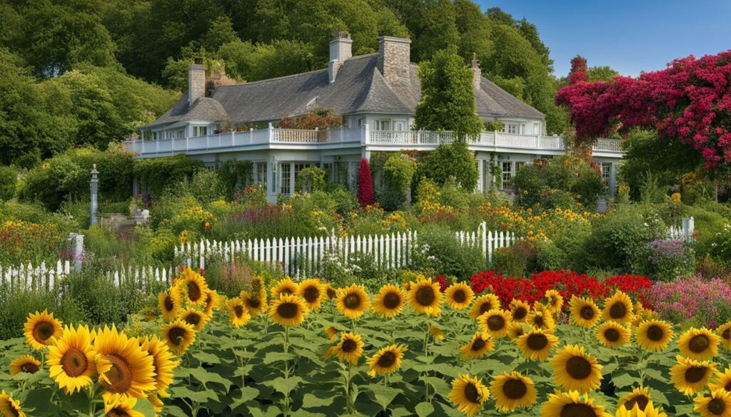 Varieties of Sunflowers in French Gardens