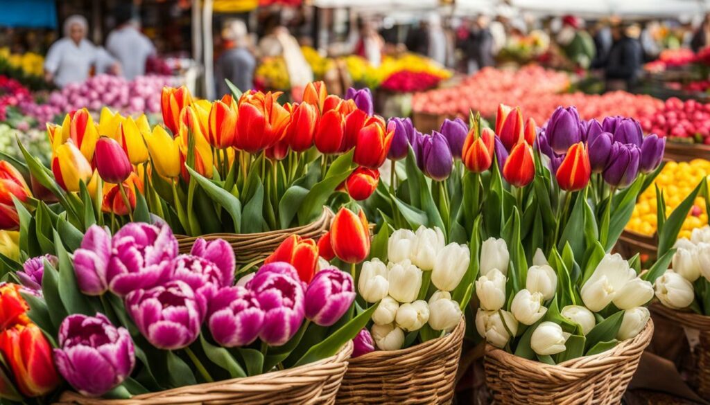 achat local de tulipes