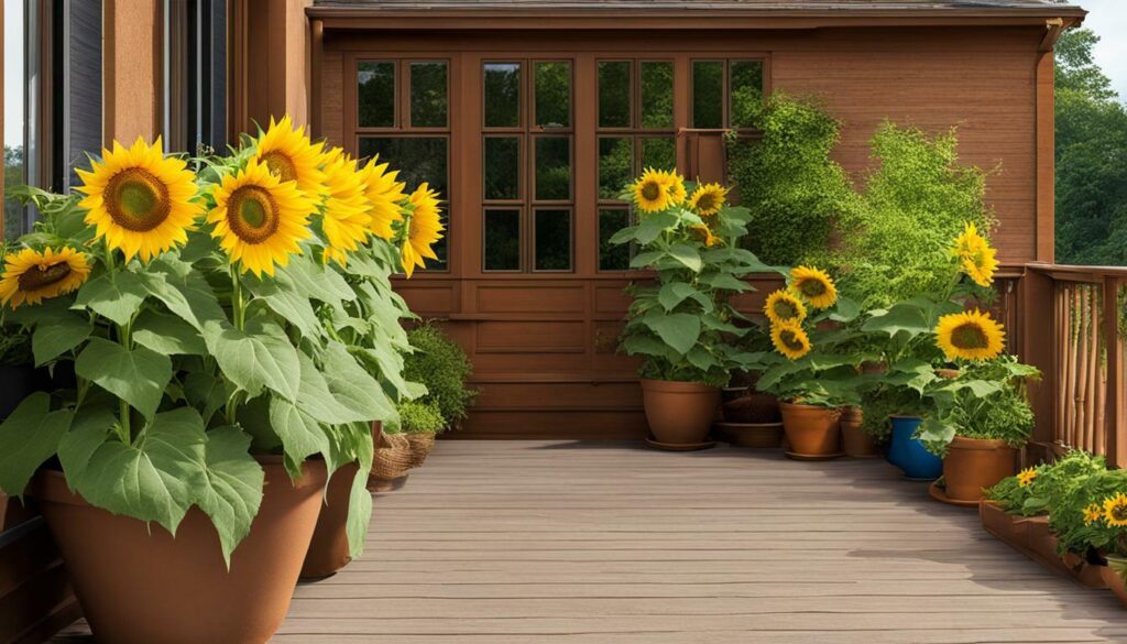 advantages of growing sunflowers in pots