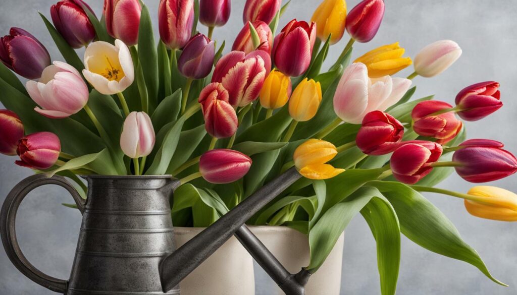 arrosage des tulipes en pot