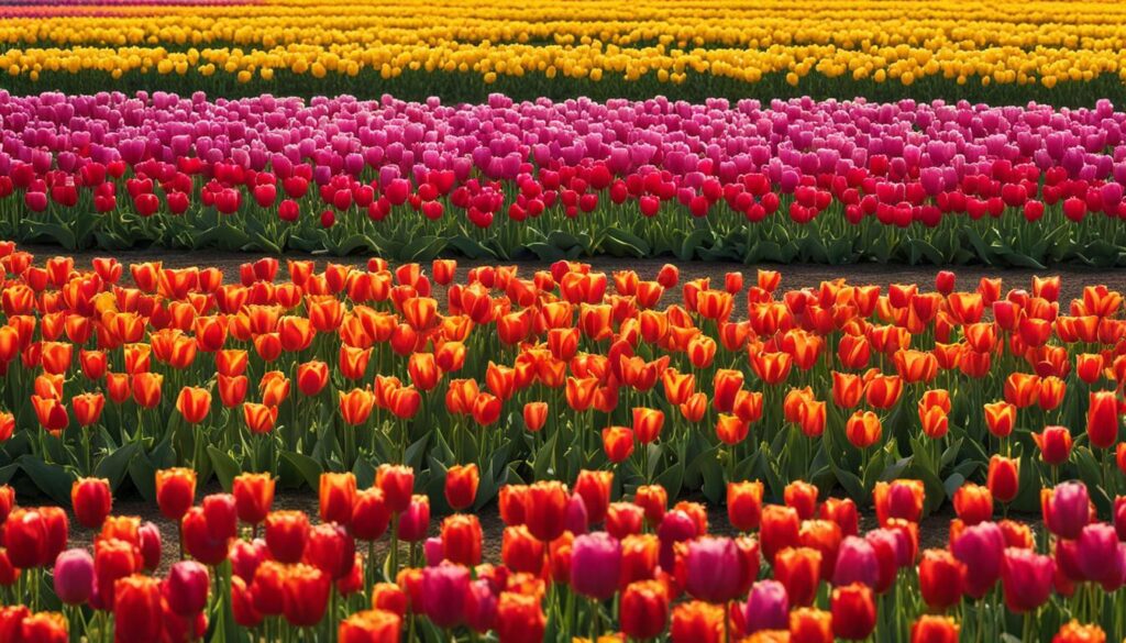 beauté des champs de tulipes