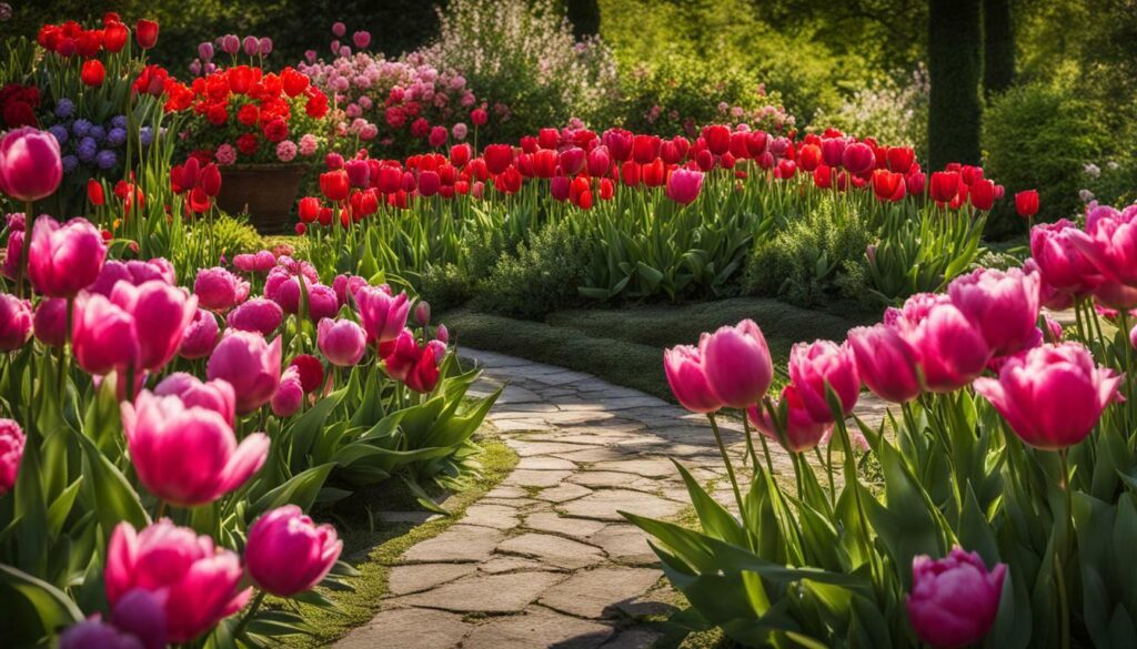 beauté florale dans un jardin