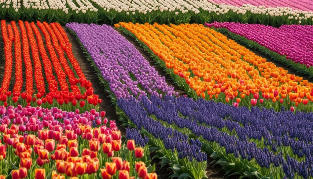 champ de tulipes