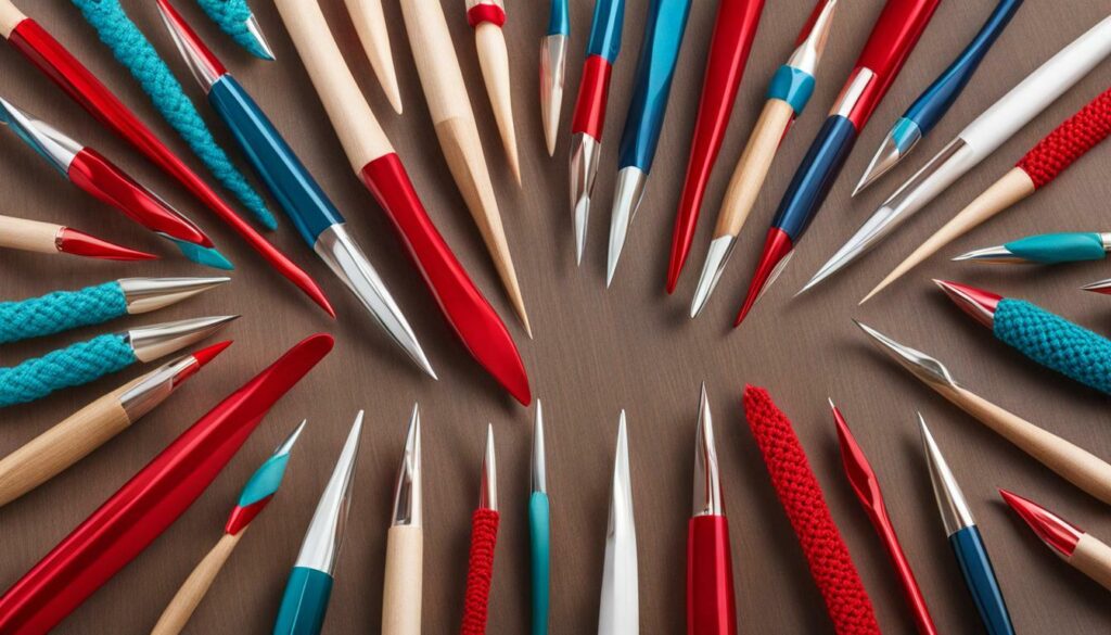 différentes tailles de crochets Etimo Red