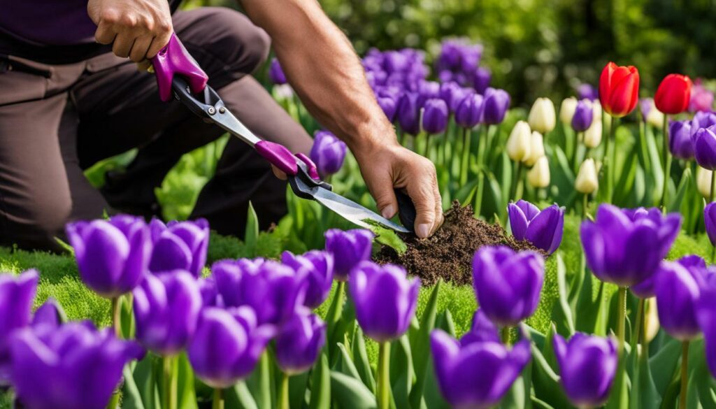 entretien des tulipes