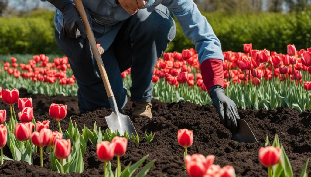 entretien des tulipes après la floraison