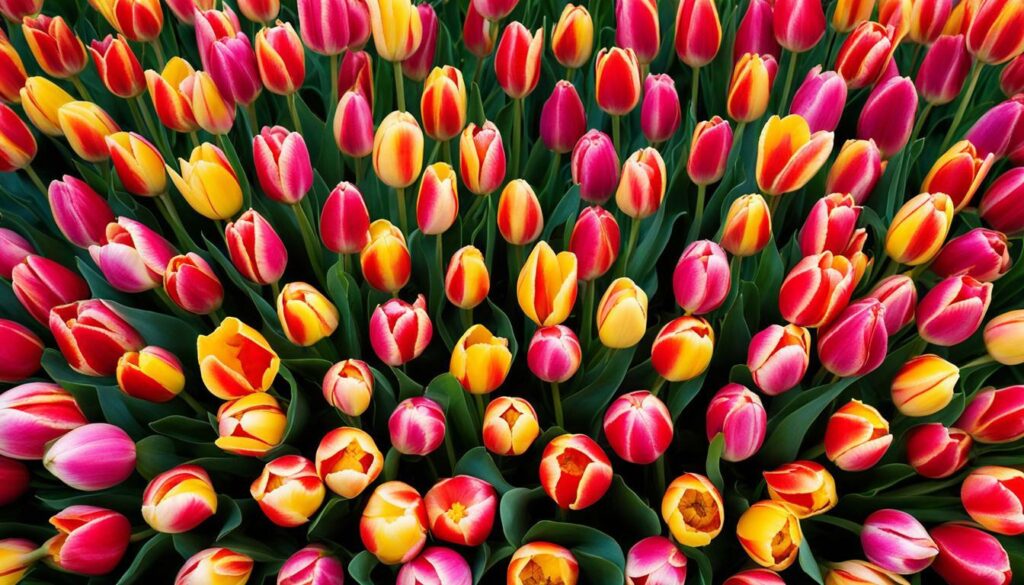 espacement des bulbes de tulipes