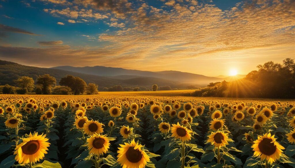 exploring sunflower fields in France