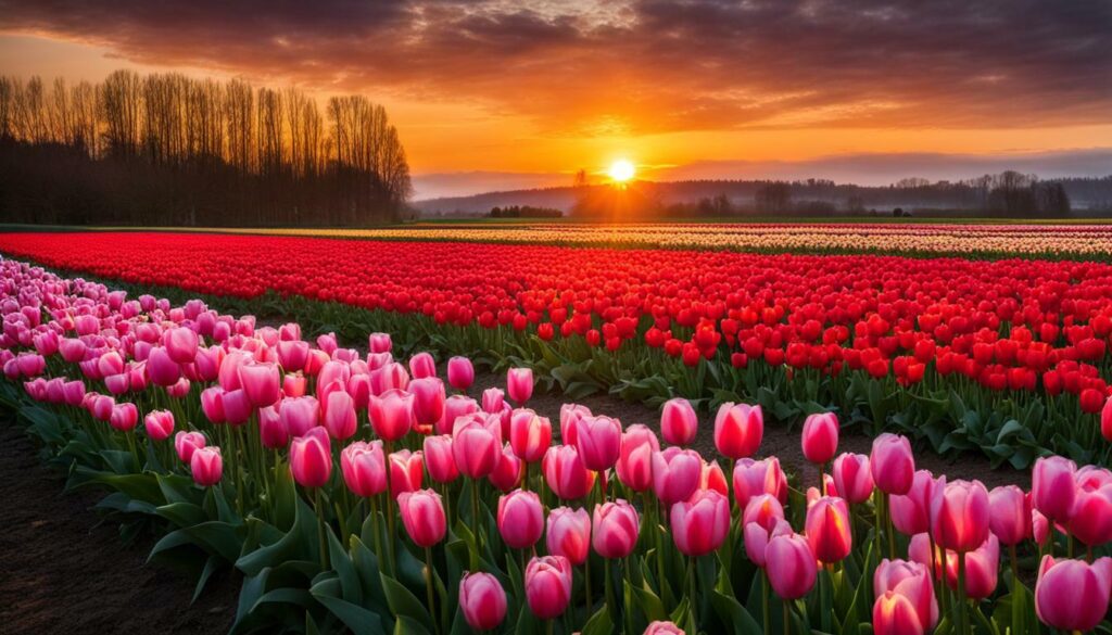 floraison des tulipes