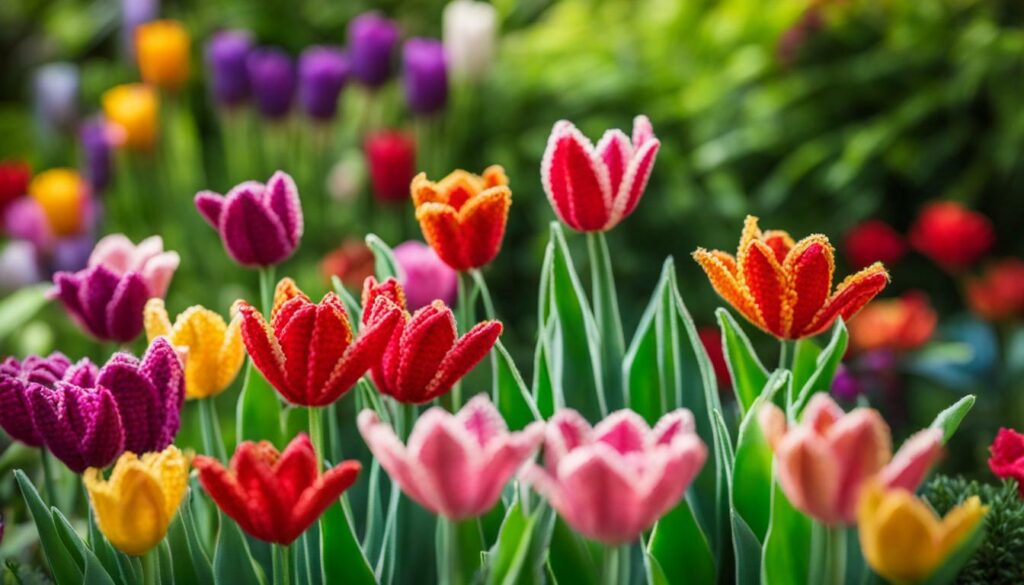 idées tulipes crochet