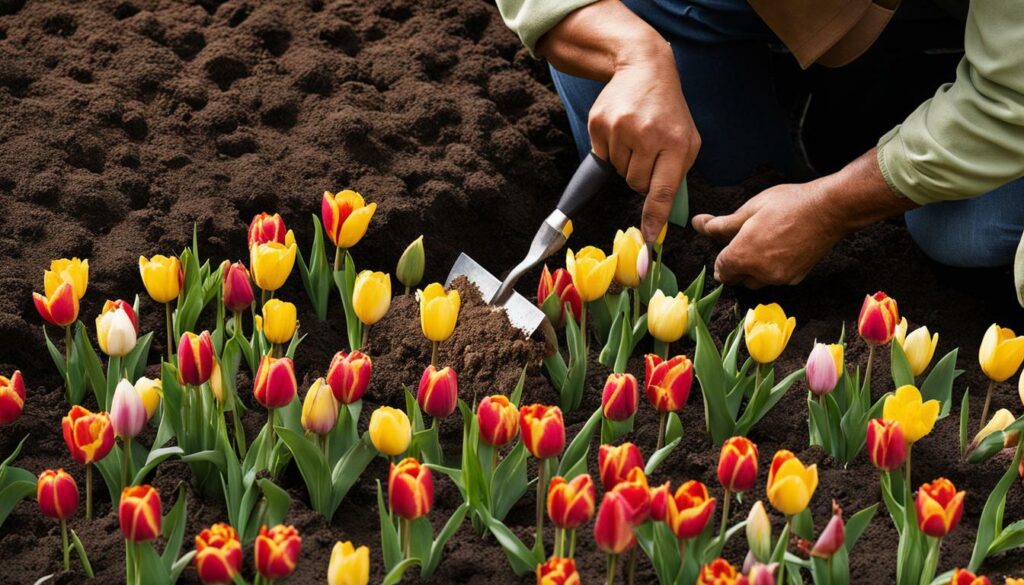 planter bulbes tulipes
