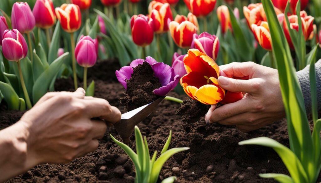 planter tulipes