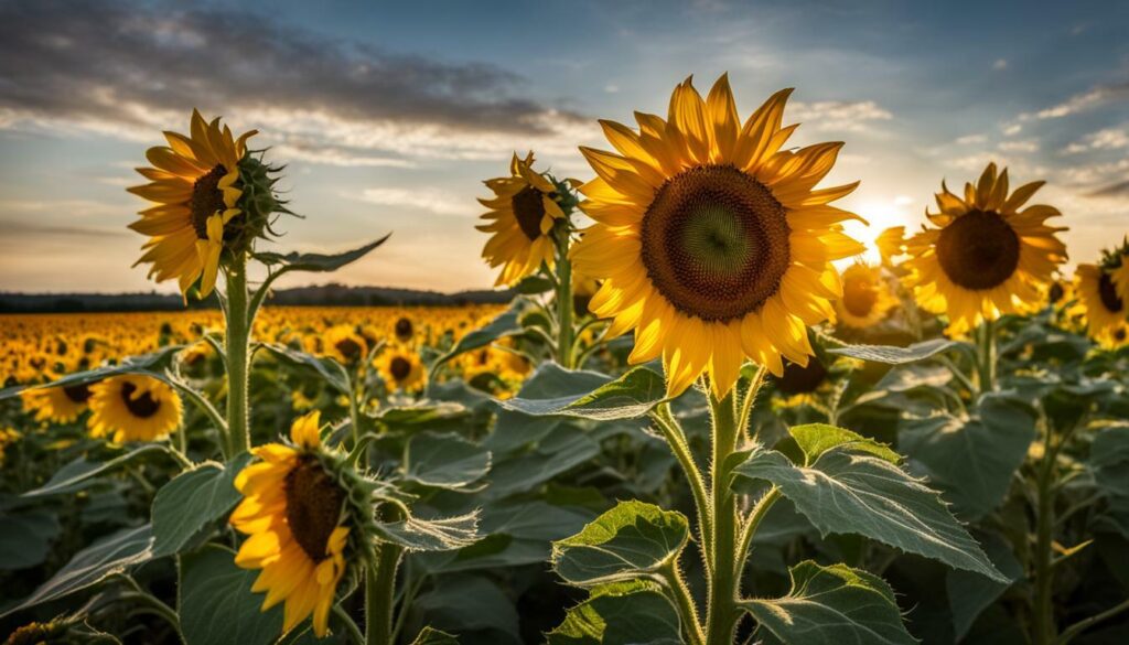 pollination of tournesols