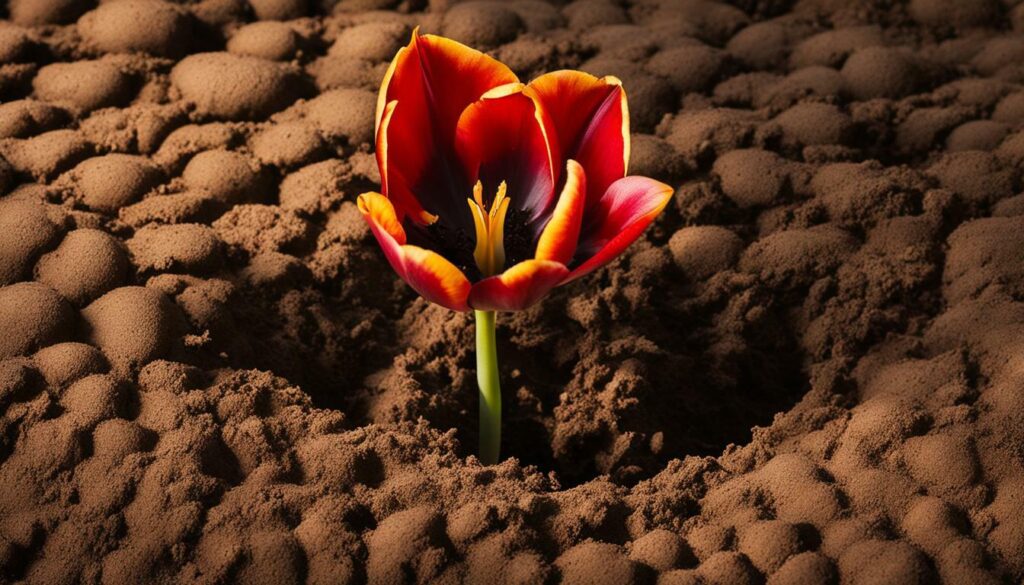 sol bien drainé pour les tulipes