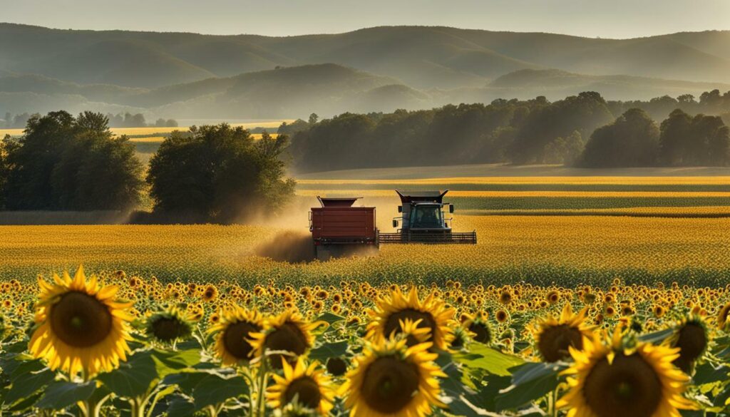 sunflower harvest