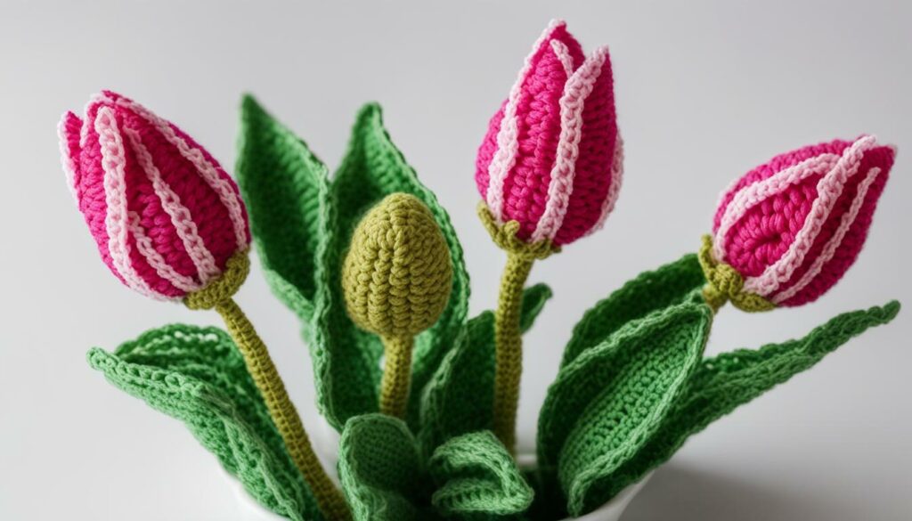 tulipe crochetée