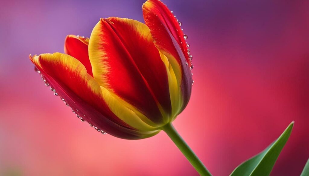tulipe ouverte