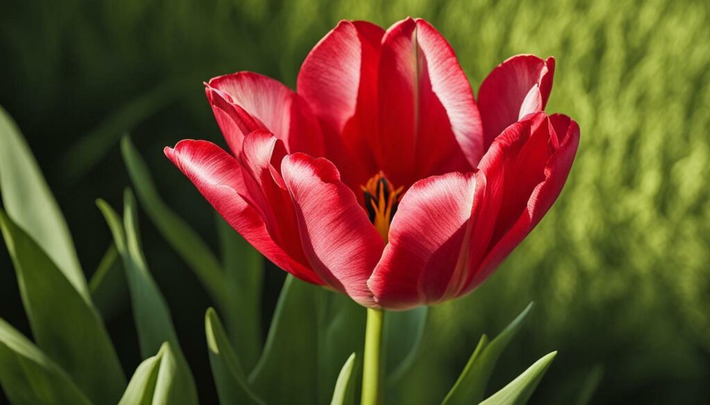tulipe ouverte