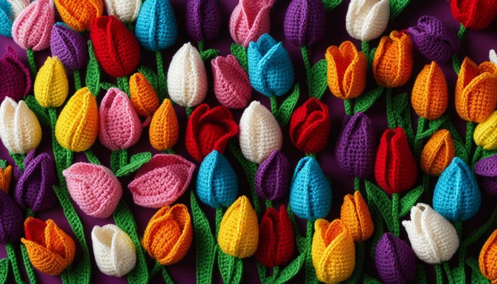 tulipes au crochet
