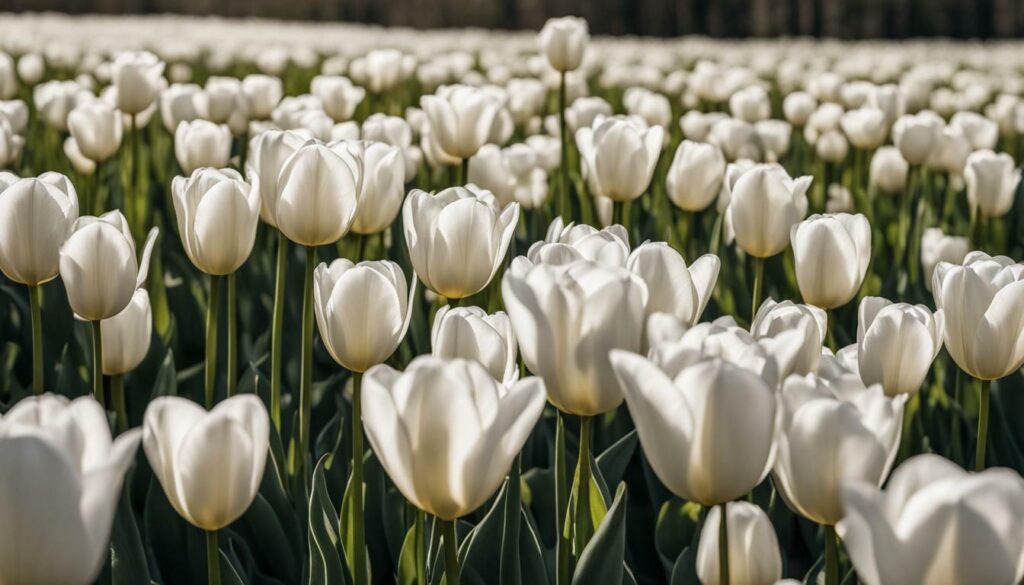 tulipes blanches
