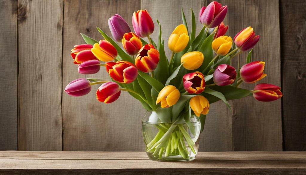 tulipes dans un bouquet