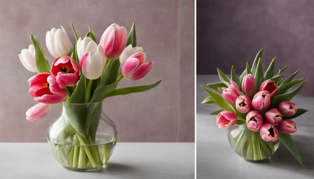 tulipes en boutons fermés