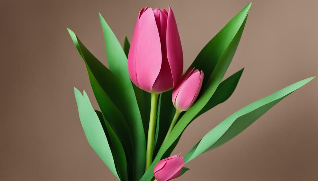 tulipes en papier