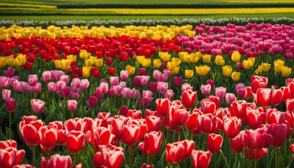 tulipes en plein floraison