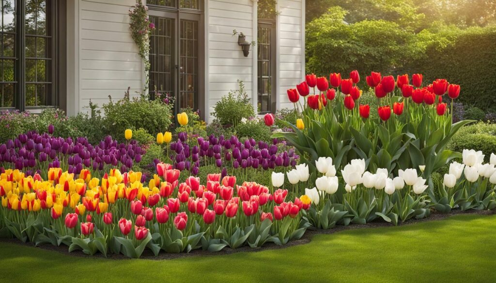 tulipes en pot