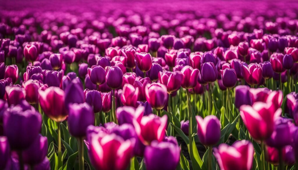 tulipes violettes